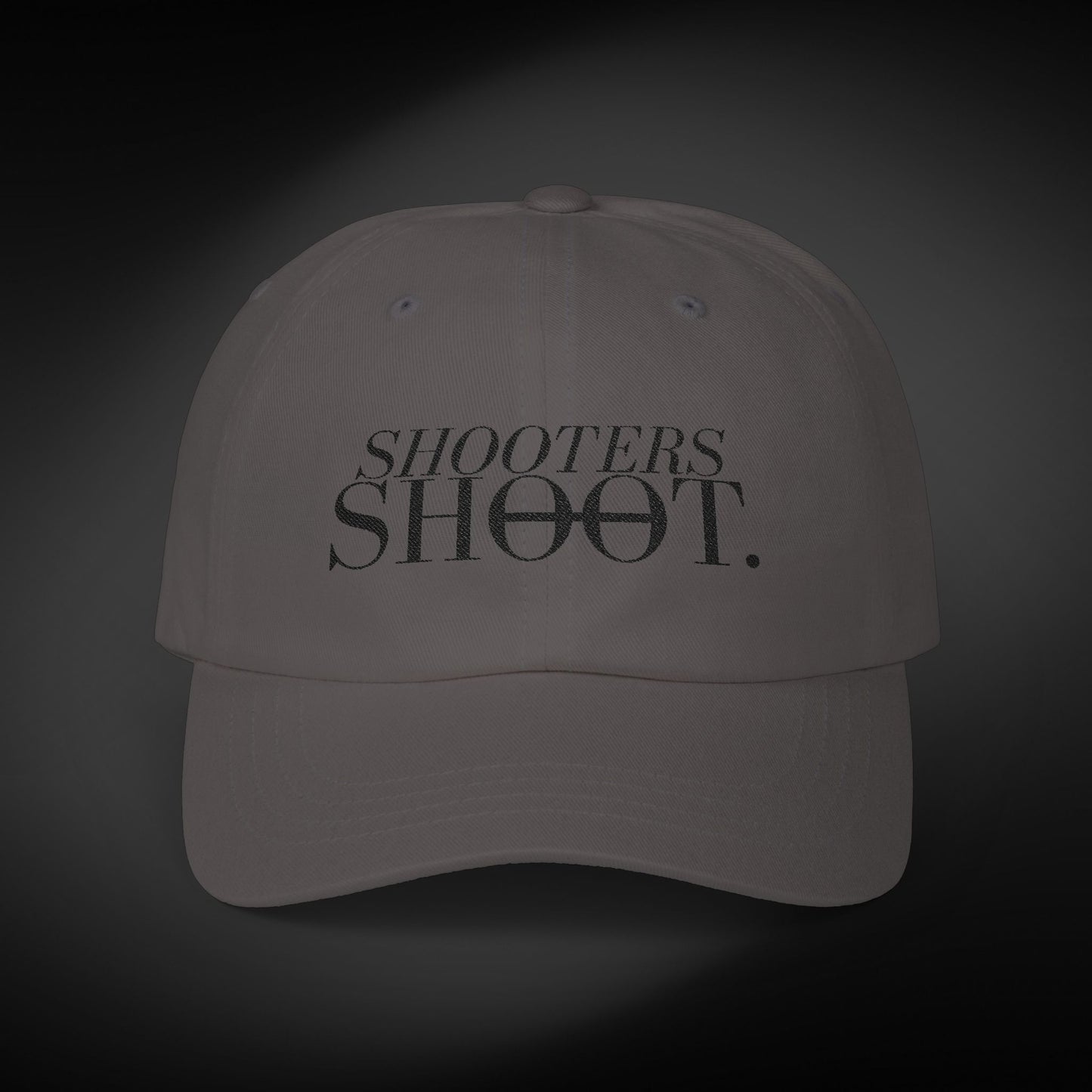 Dad Cap - Black Embroidery