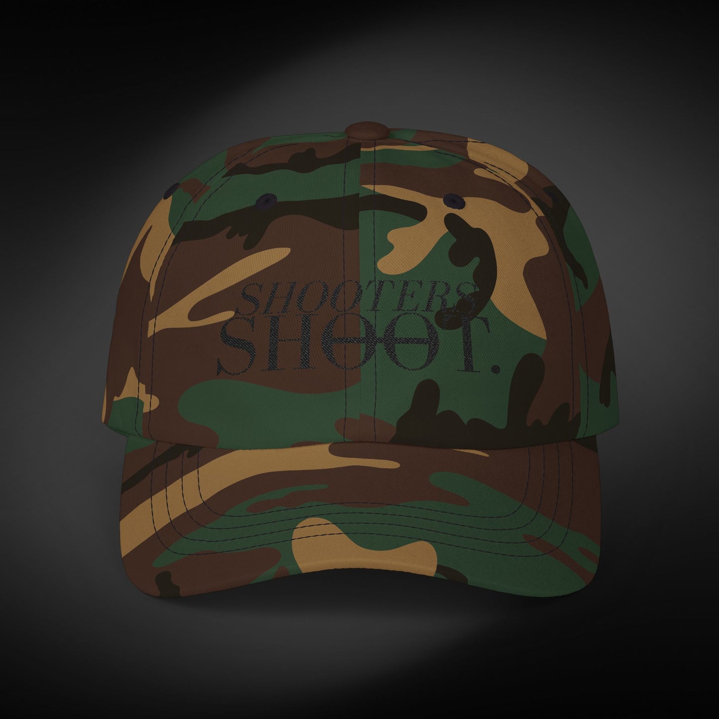 Dad Cap - Black Embroidery