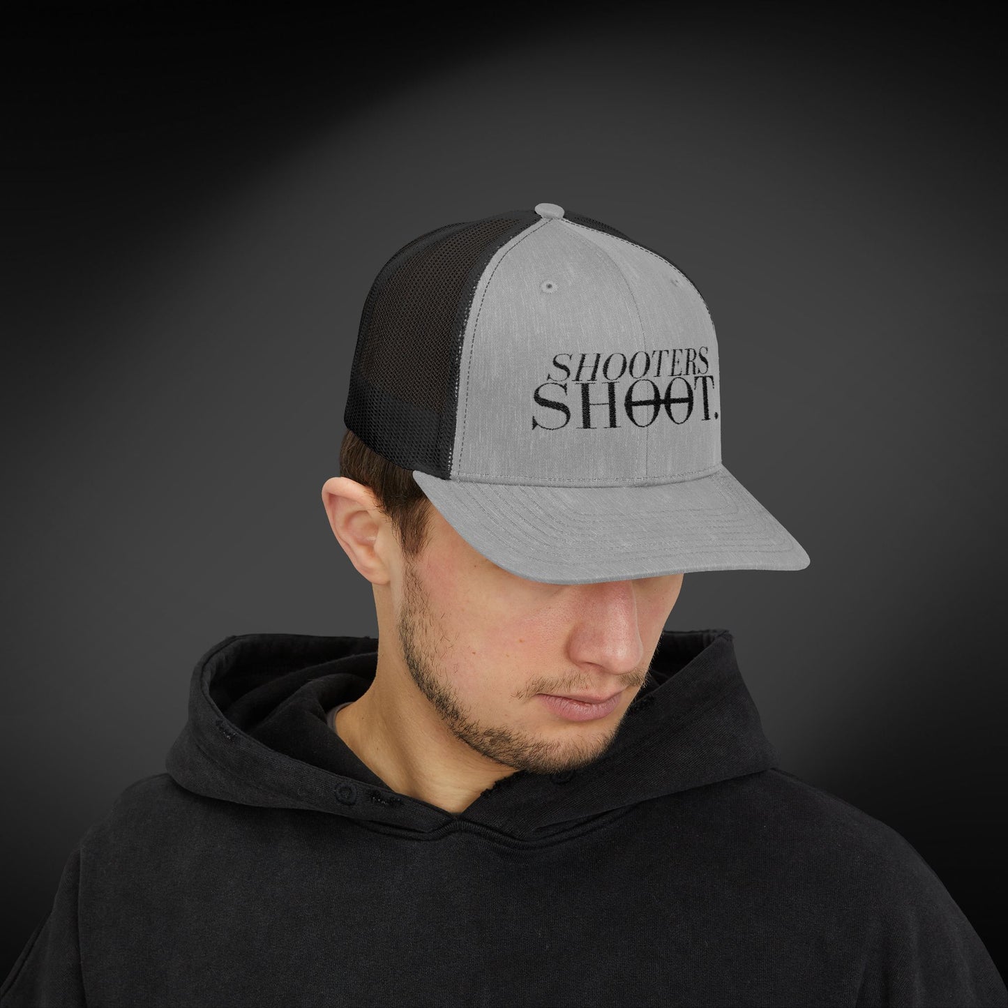 Trucker - Black Embroidery