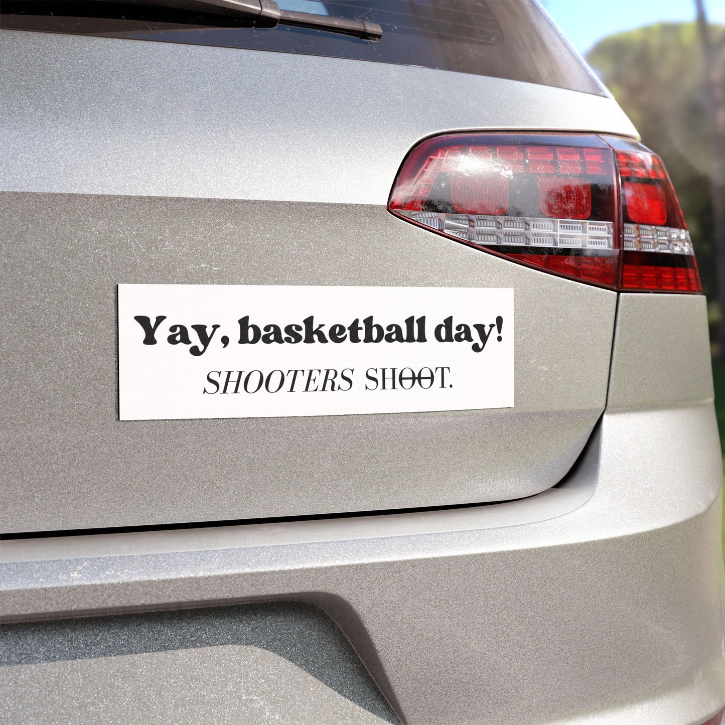 Yay, Basketball Day! Car Magnet