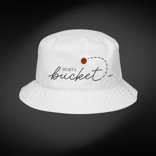 Go Get a Bucket Hat - Black Embroidery