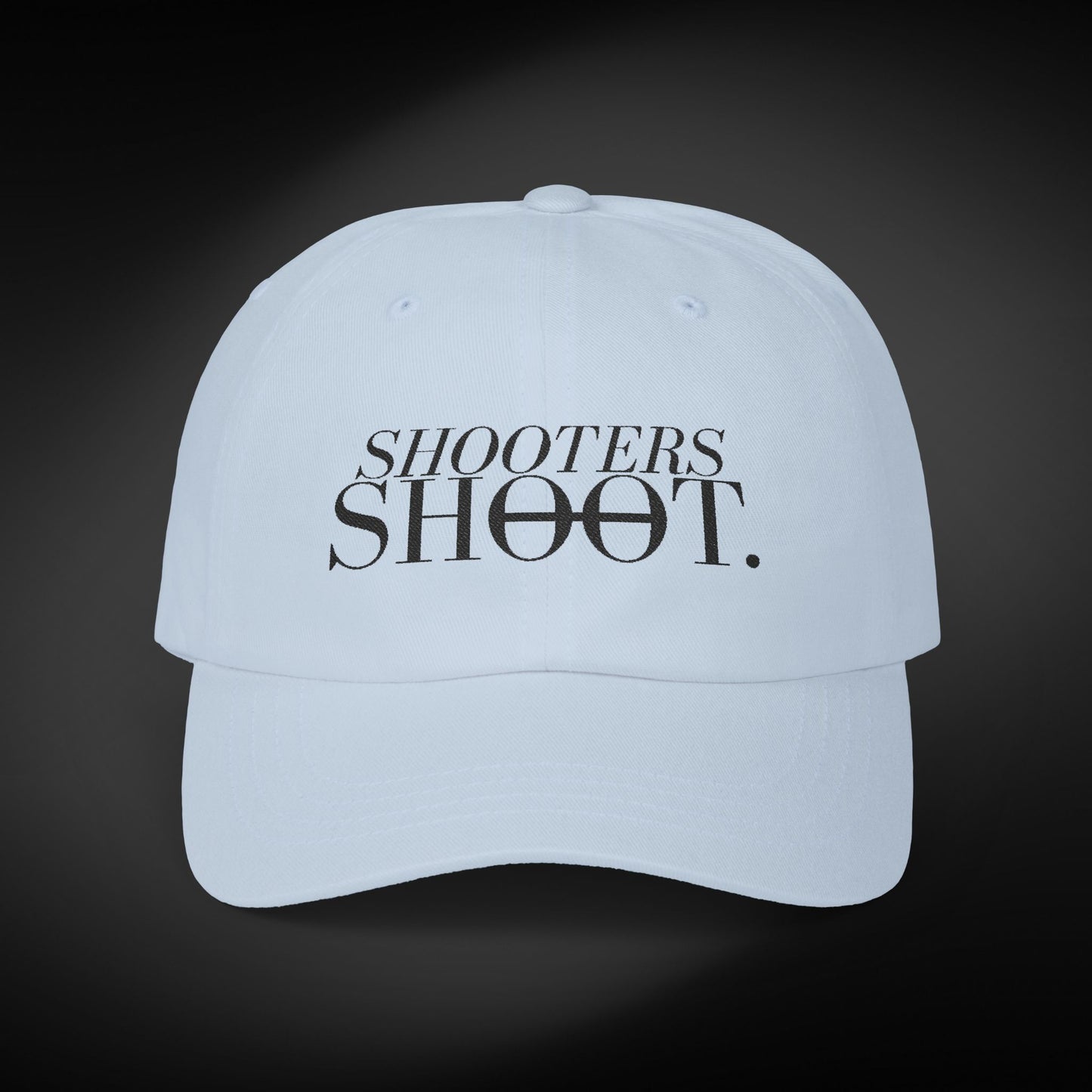 Dad Cap - Black Embroidery