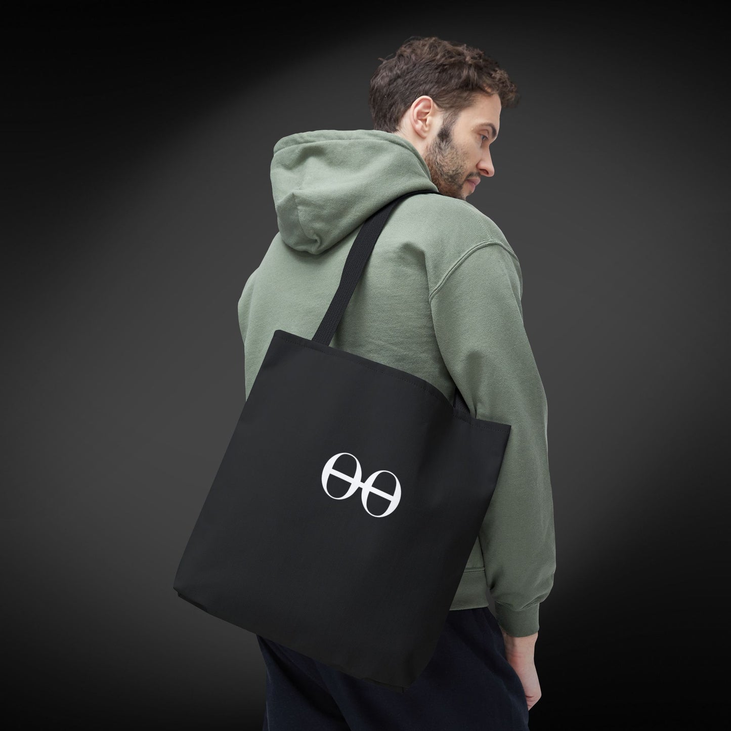 Black Logo Tote Bag