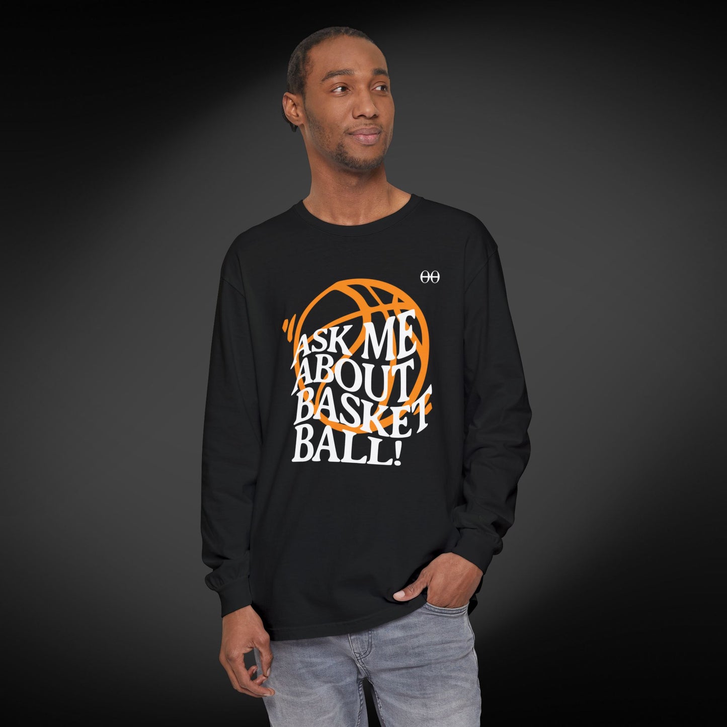 Ask Me About Basketball Long Sleeve Tee