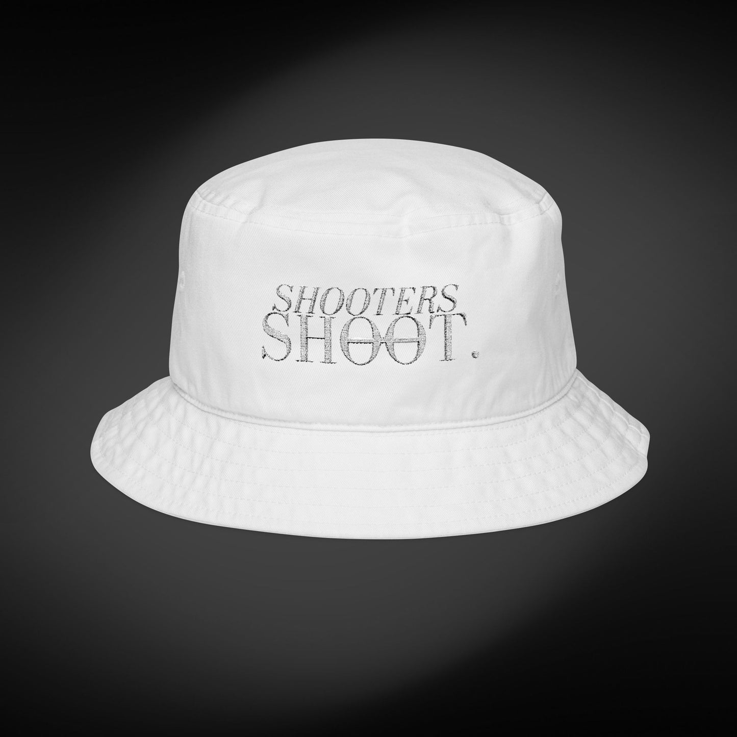 Bucket Hat - White Embroidery