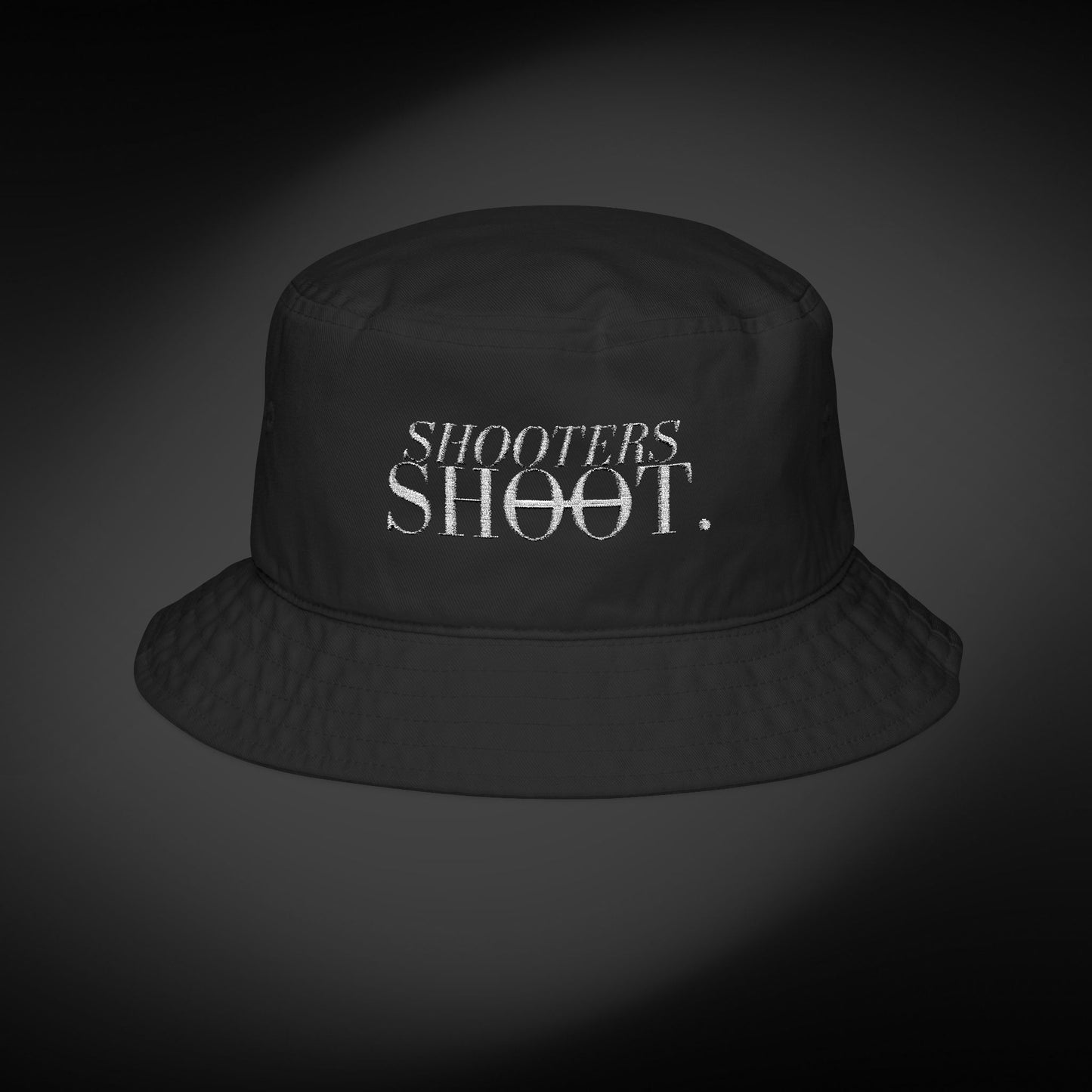 Bucket Hat - White Embroidery