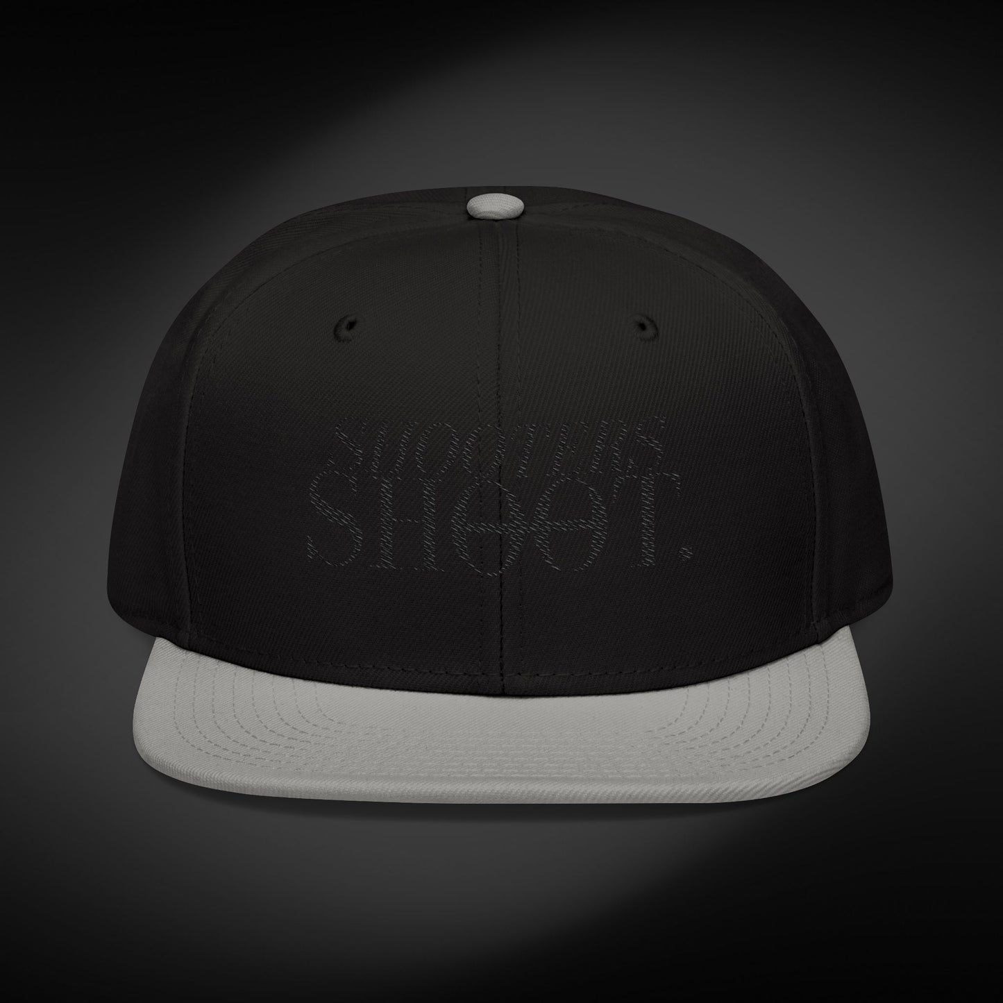 Snapback - Black Embroidery
