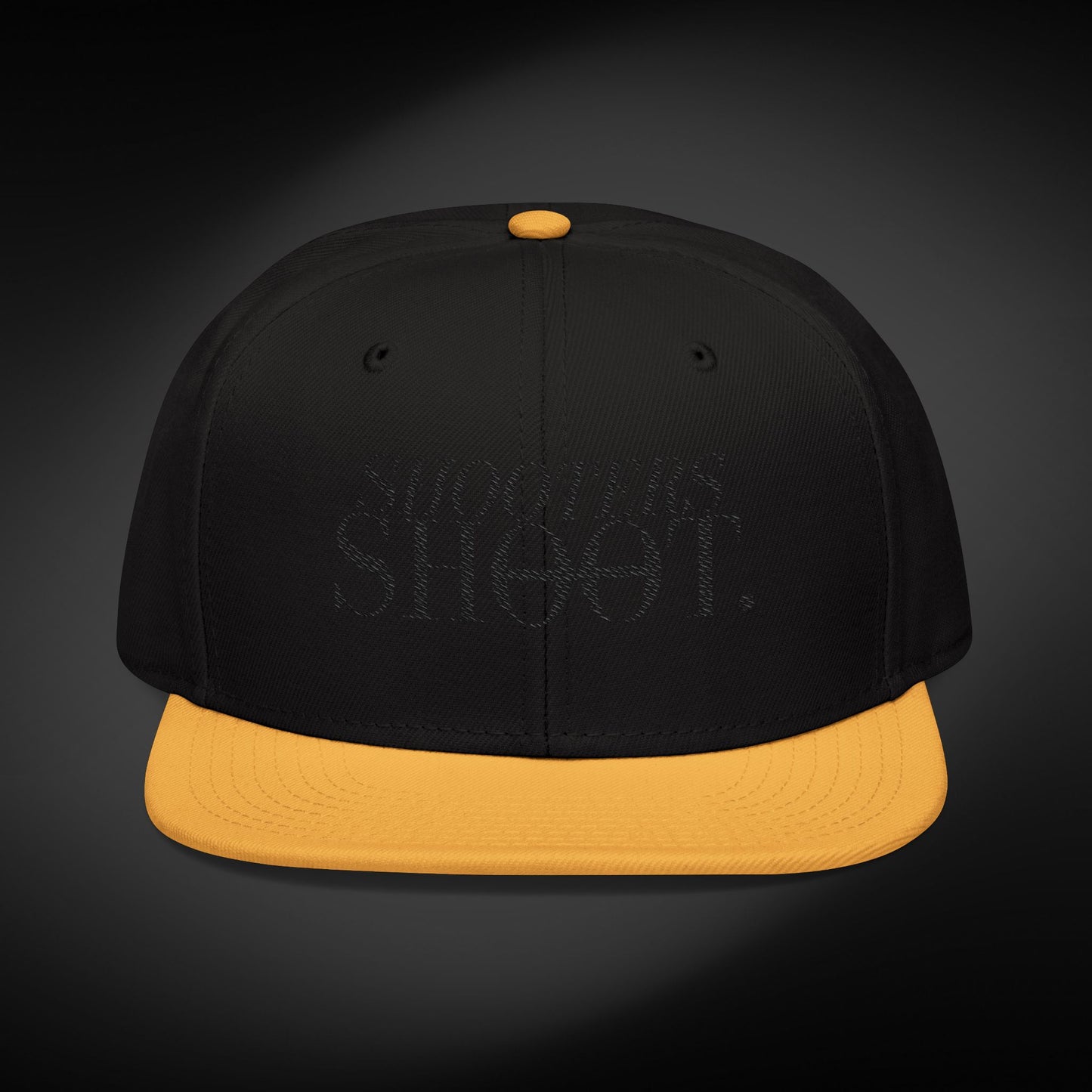 Snapback - Black Embroidery