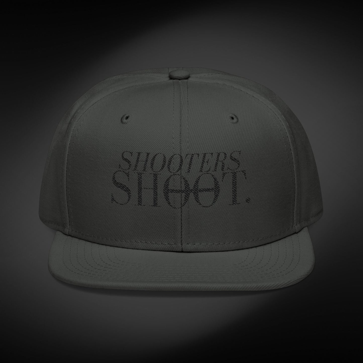 Snapback - Black Embroidery
