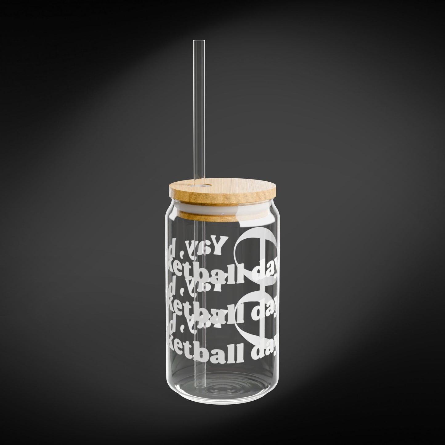 Yay, basketball day! Sipper Glass