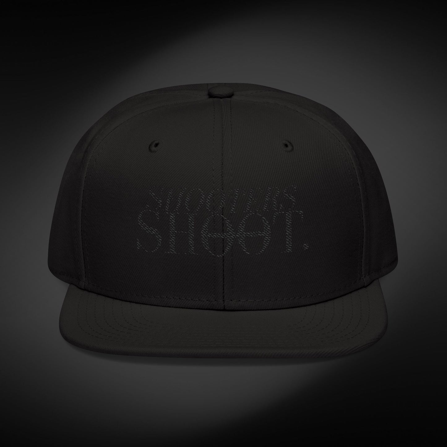 Snapback - Black Embroidery
