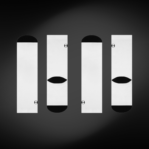 Shooters Shoot. Crew Socks - White