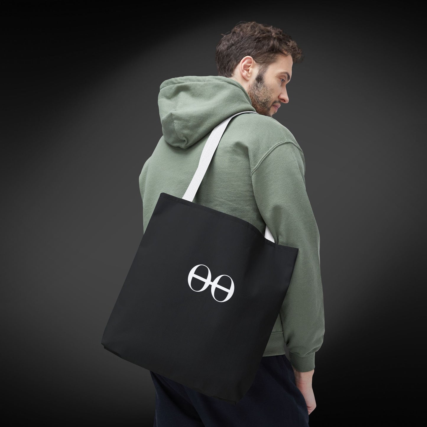 Black Logo Tote Bag
