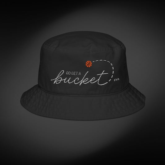 Go Get a Bucket Hat - White Embroidery