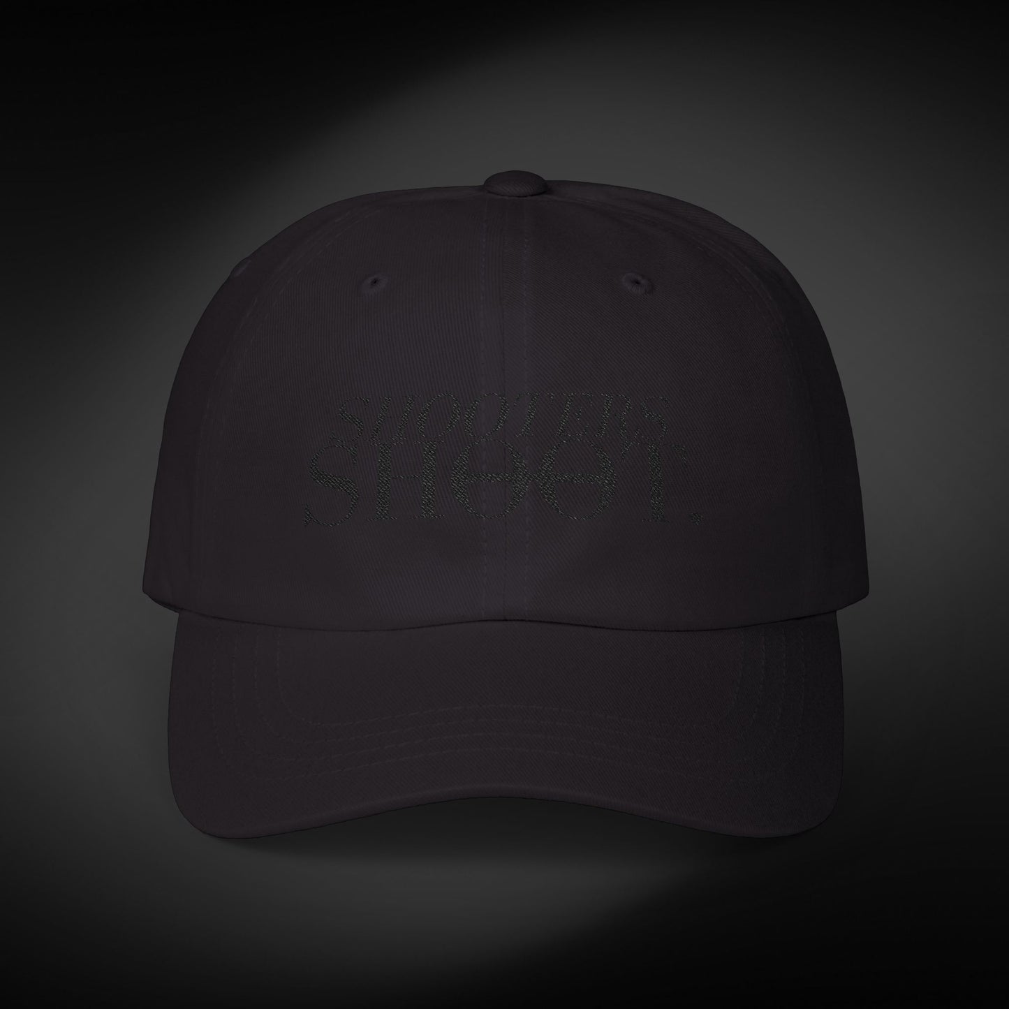 Dad Cap - Black Embroidery