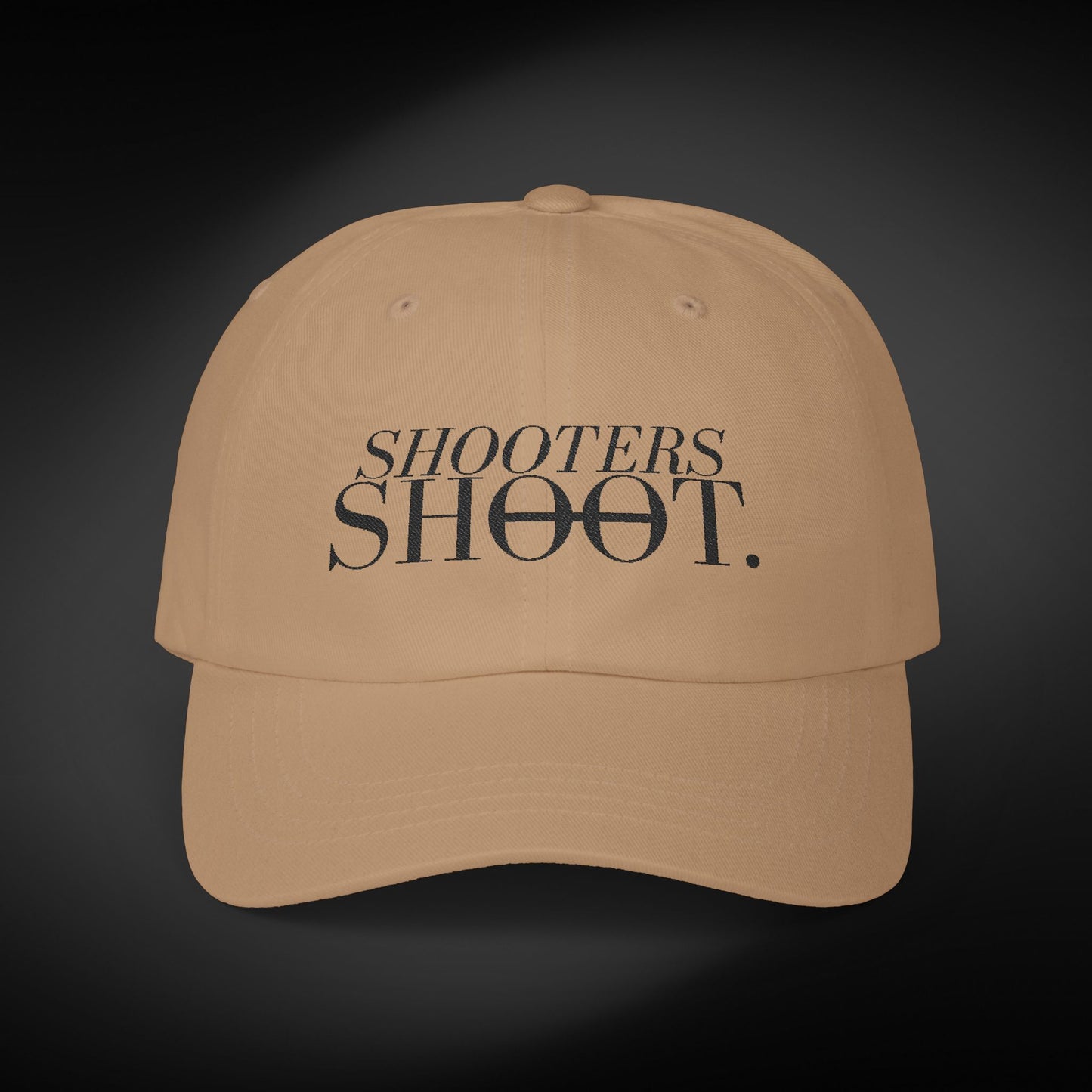 Dad Cap - Black Embroidery