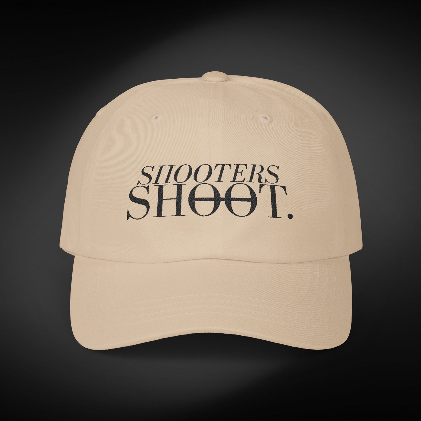 Dad Cap - Black Embroidery