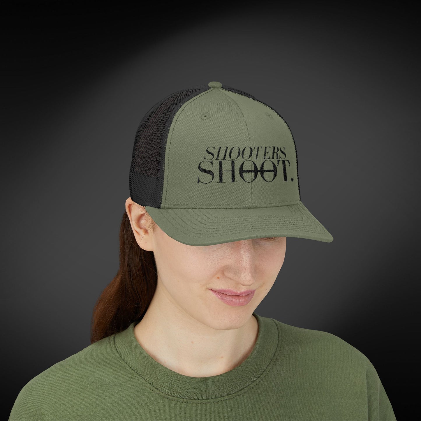 Trucker - Black Embroidery