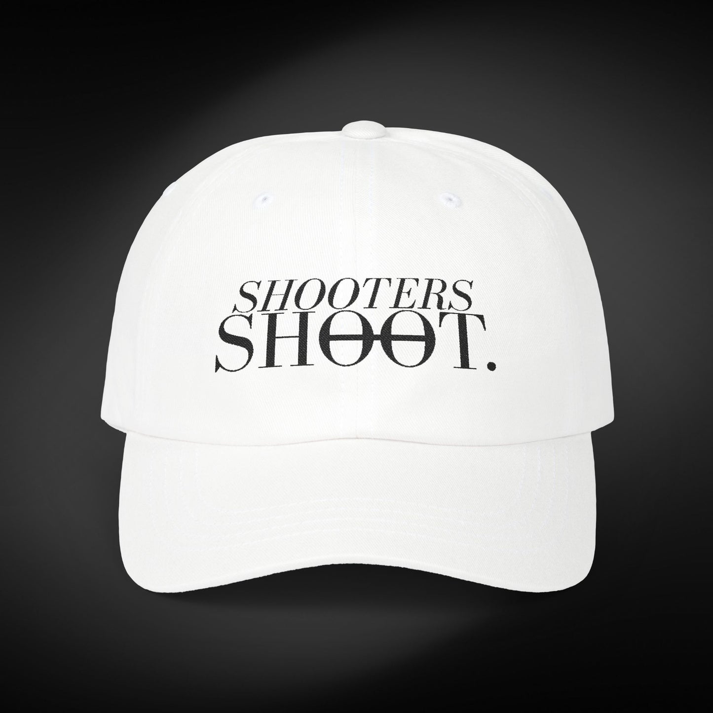 Dad Cap - Black Embroidery