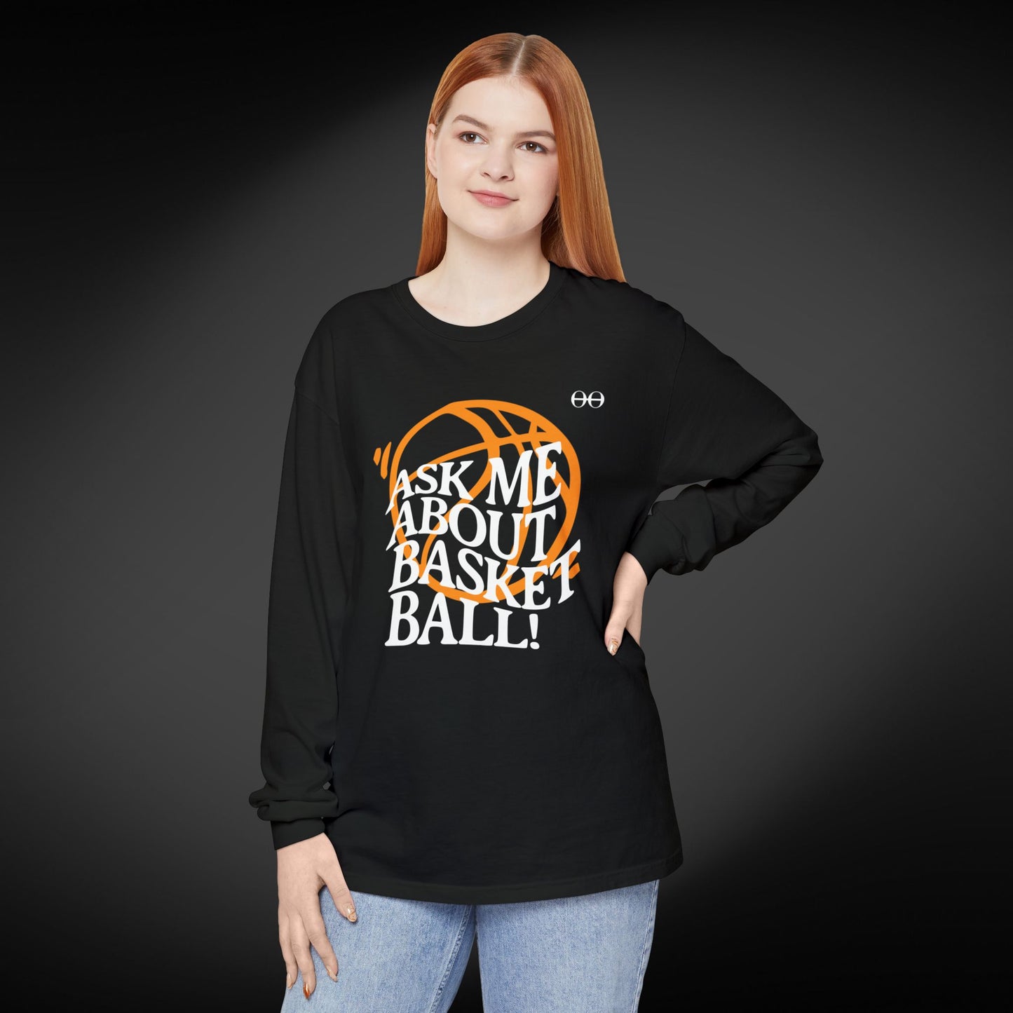 Ask Me About Basketball Long Sleeve Tee