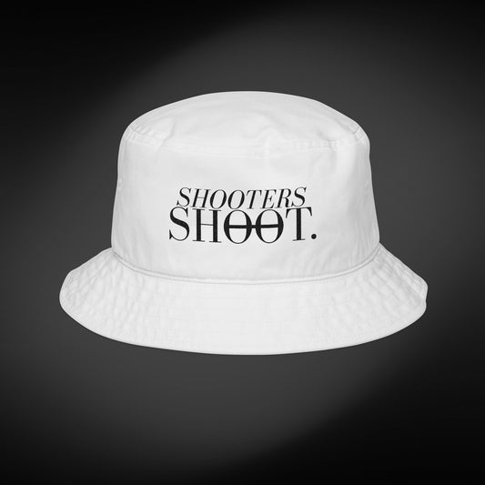 Bucket Hat - Black Embroidery