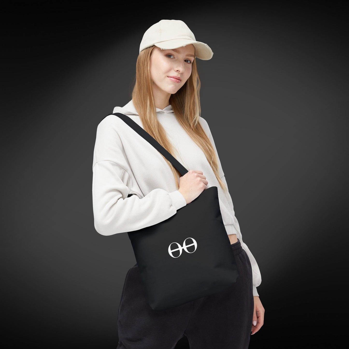 Black Logo Tote Bag