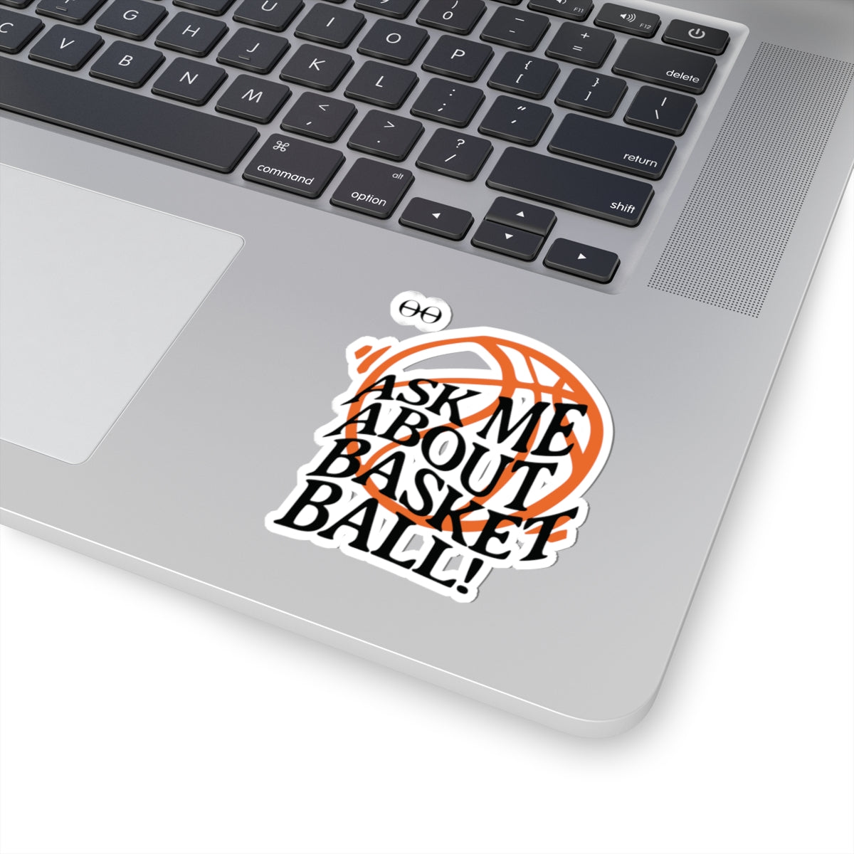 Ask Me About Basketball Sticker