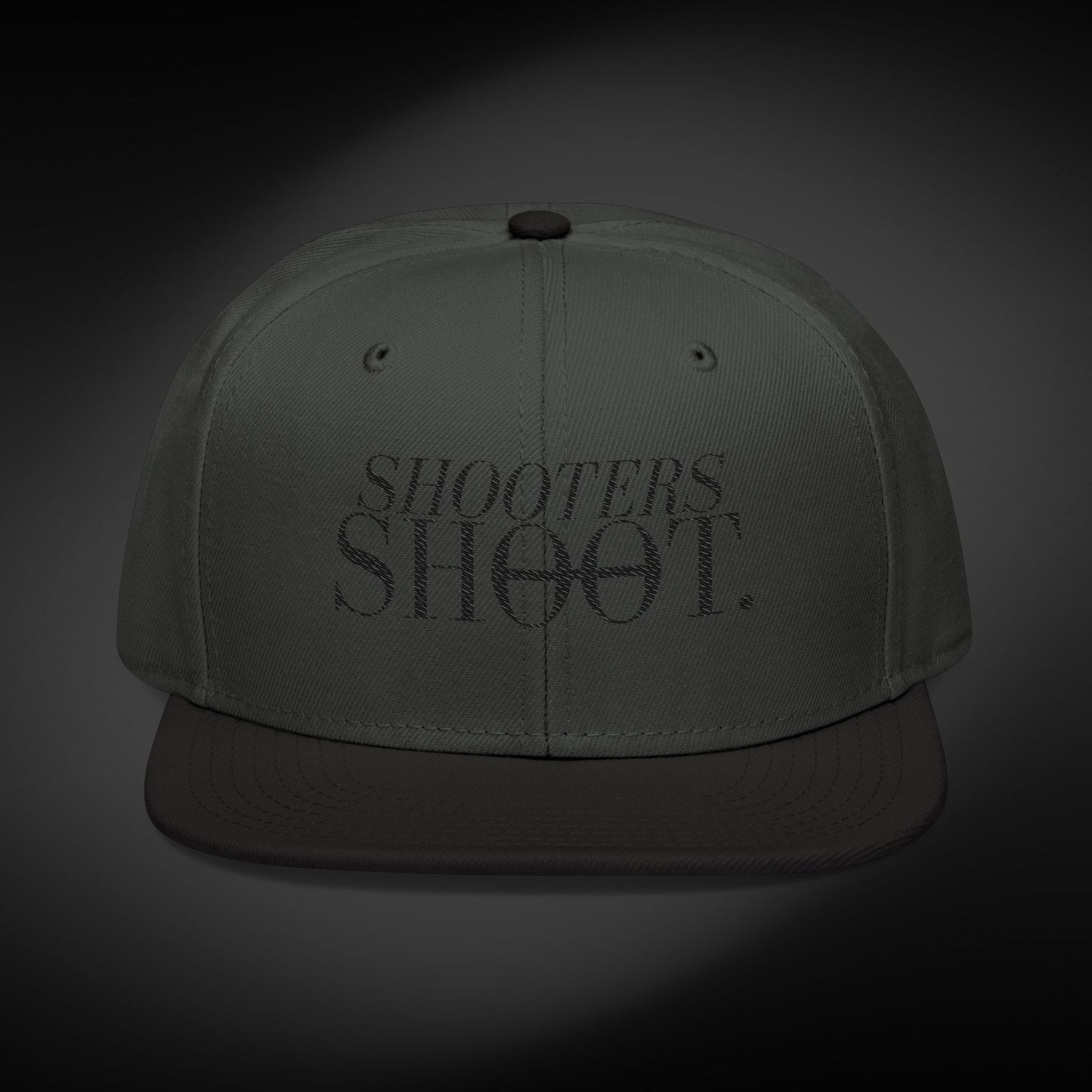 Snapback - Black Embroidery