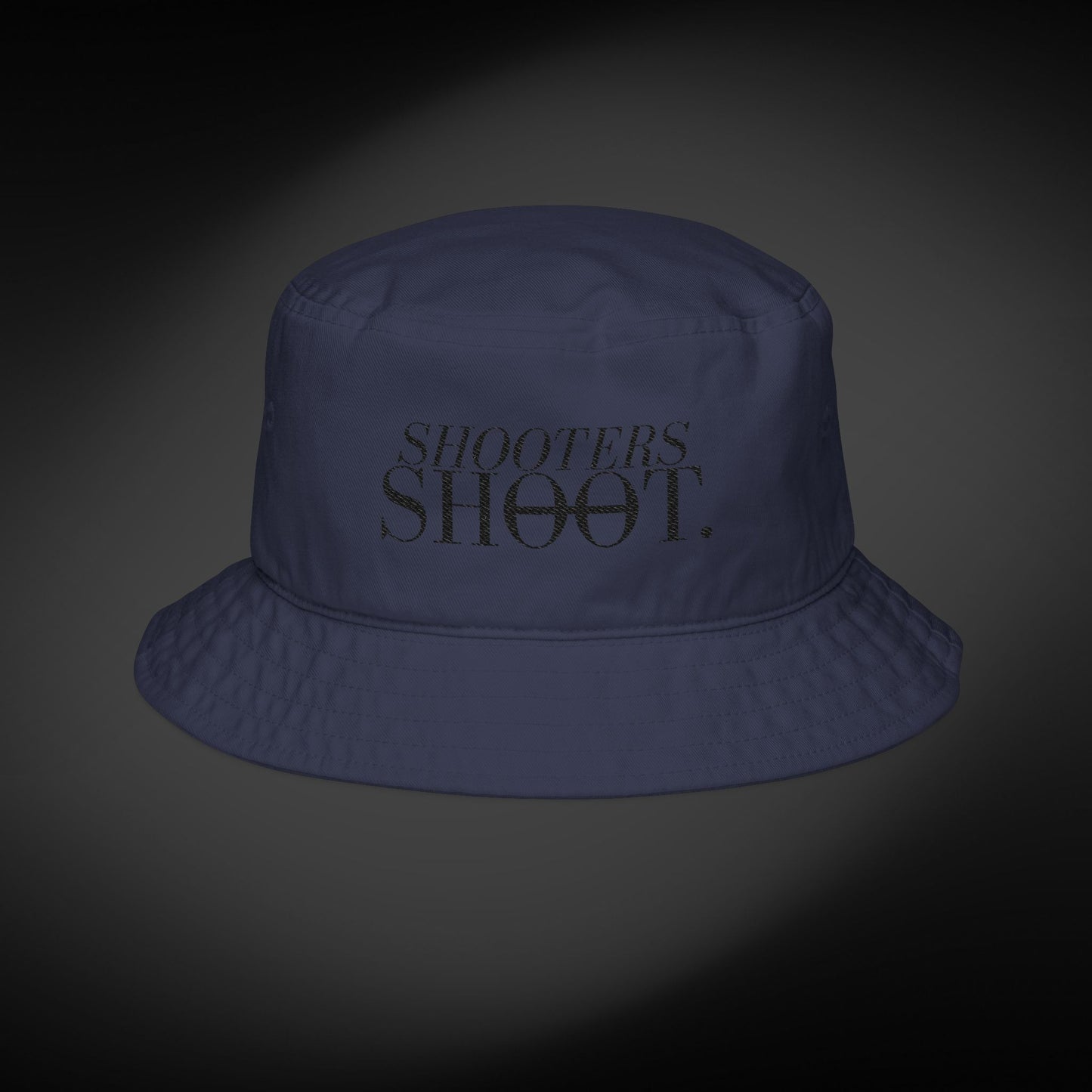 Bucket Hat - Black Embroidery